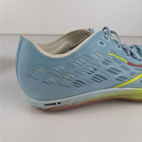 Brooks Wire 8 Unisex Blue Yellow Lightweight Spike Track Running Shoes Sz 10.5D main image 7